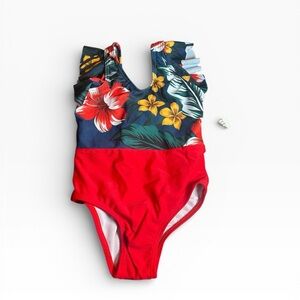 PatPat Girls Floral One-Piece Swimsuit NWT Size 2Y